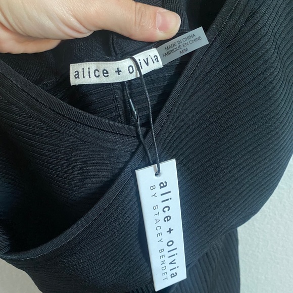 Alice + Olivia Lidia Twist Front Cut Out Dress - Picture 9 of 15